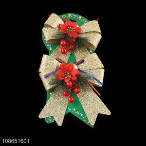 Hot items christmas decoration bowknot xmas tree hanging ornaments
