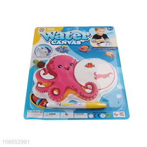 Low price cartoon children color-changing water canvas doodle painting toys