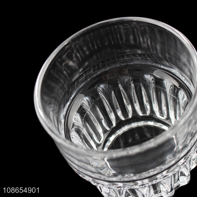 Good quality transparent glass water cup whiskey glasses beer tumbler
