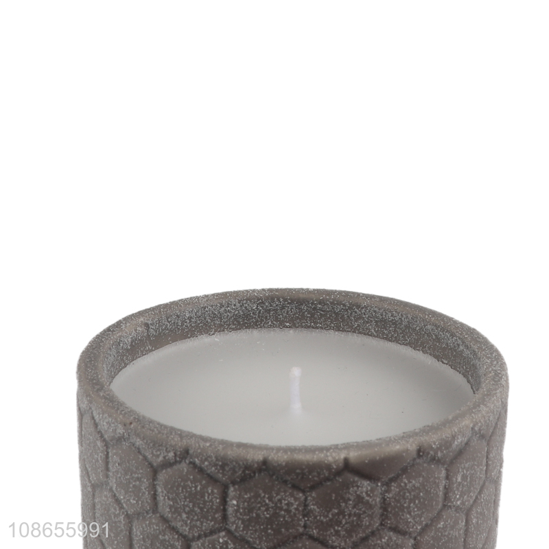 Wholesale paraffin wax scented fragranced candle in ceramic jar