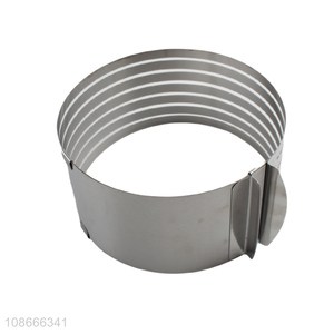 Good quality 6-8 inch stainless steel flexible cake ring mousse mould