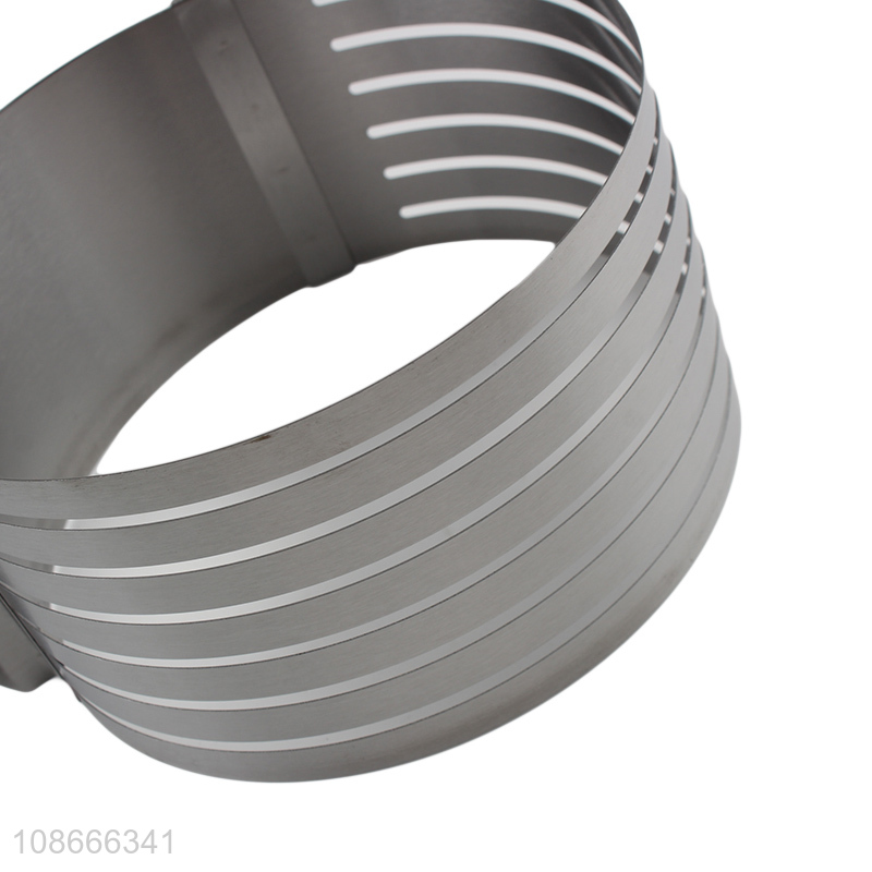 Good quality 6-8 inch stainless steel flexible cake ring mousse mould