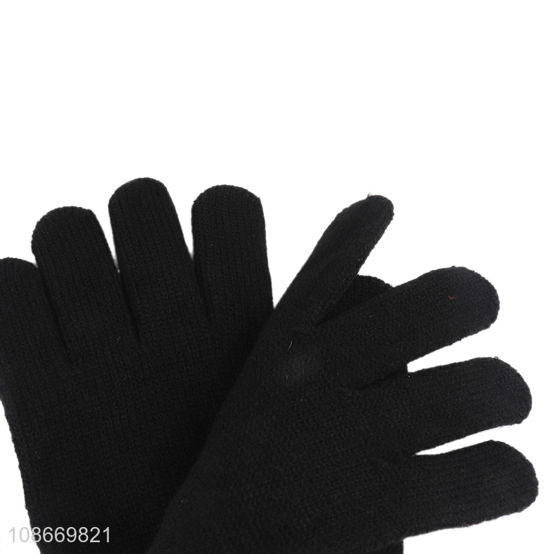 High quality men's gloves thick winter windproof full finger gloves
