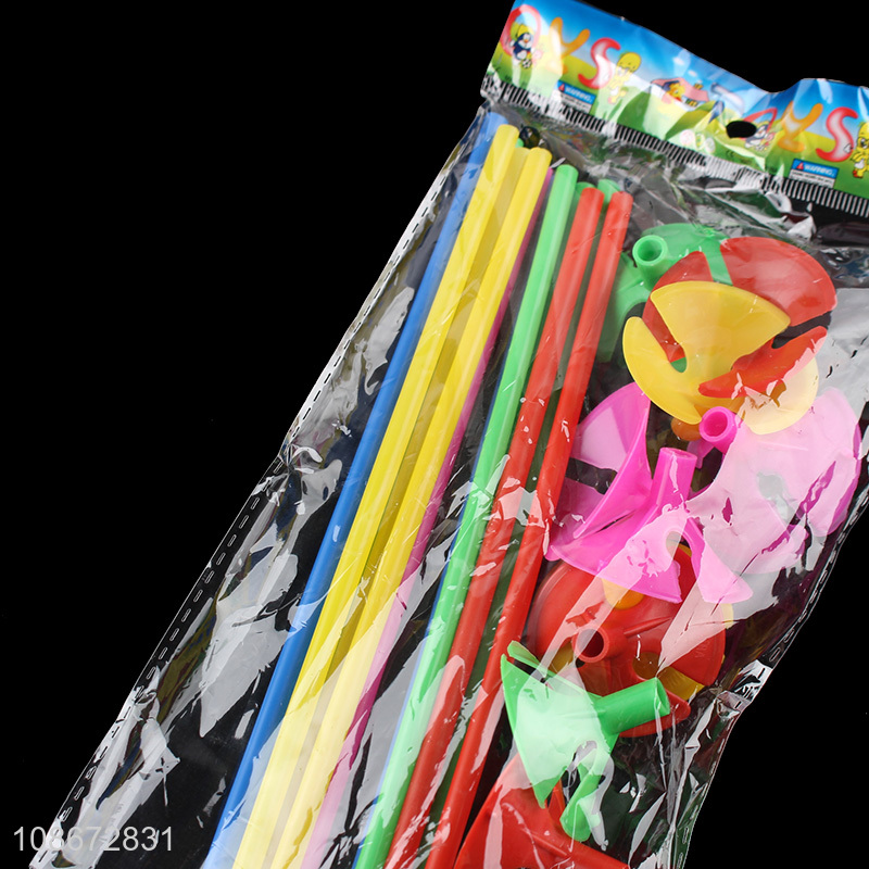 Factory direct sale colourful plastic balloon rod set for party supplies