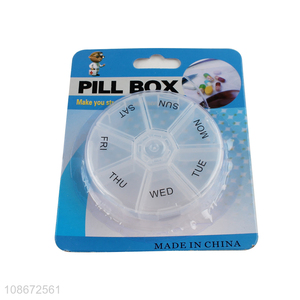 Good selling plastic weekly <em>pill</em> <em>box</em> medicine storage <em>box</em>