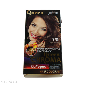 New product permanent chestnut brown <em>hair</em> <em>dye</em> for women girls