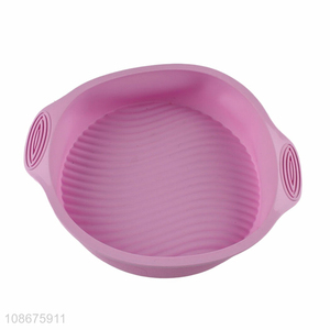 Good quality round silicone chiffon cake molds kitchen bakeware