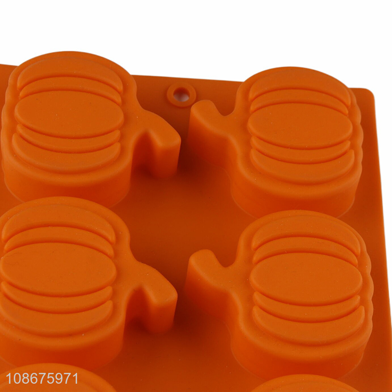 Factory supply bpa free silicone Halloween pumpkin cake molds