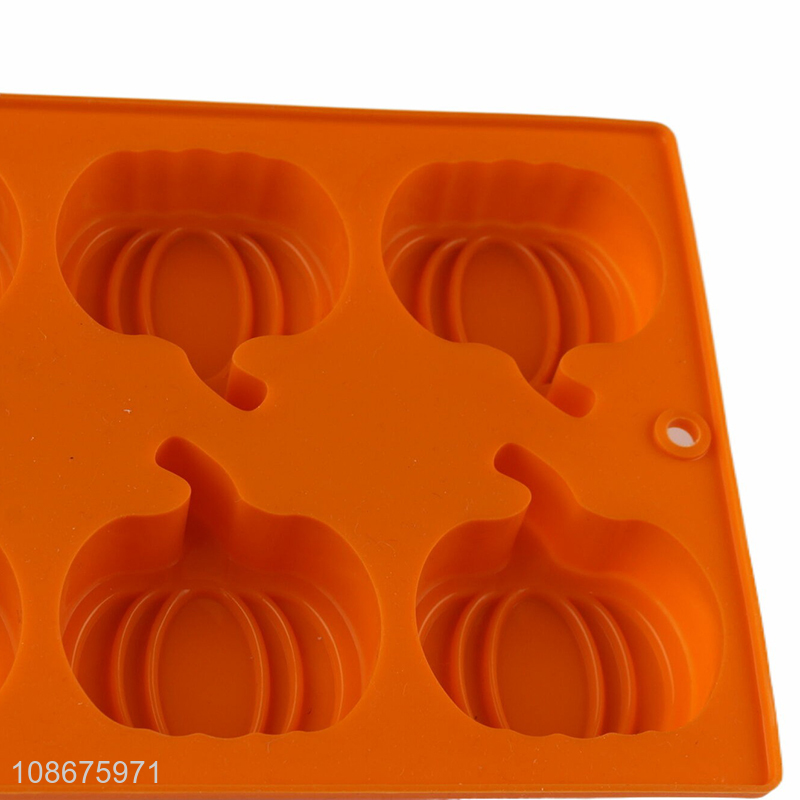 Factory supply bpa free silicone Halloween pumpkin cake molds