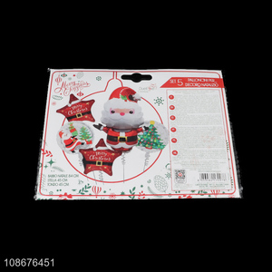 Yiwu market 5pcs christmas decoration aluminum film balloon kit for sale