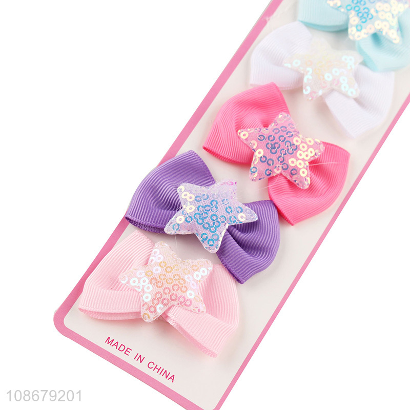 Best selling colourful bowknot girls hair rope for hair decoration