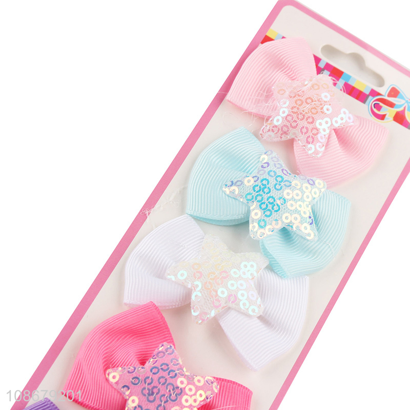 Best selling colourful bowknot girls hair rope for hair decoration