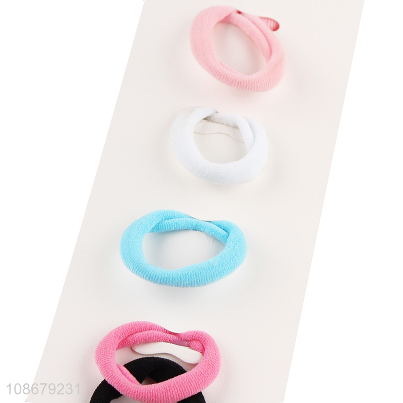 China products bowknot 6pcs girls hair ring hair rope for hair decoration