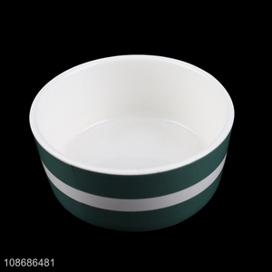 Hot sale bicolor glazed ceramic bowls household ceramic dinnerware
