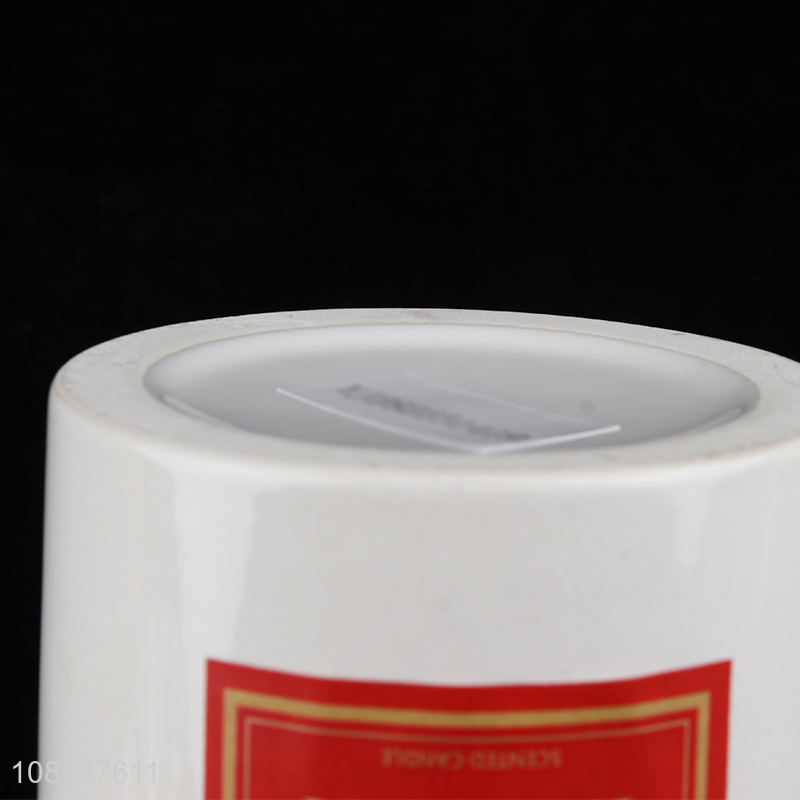Yiwu market tabletop decoration ceramic jar scented candle for gifts