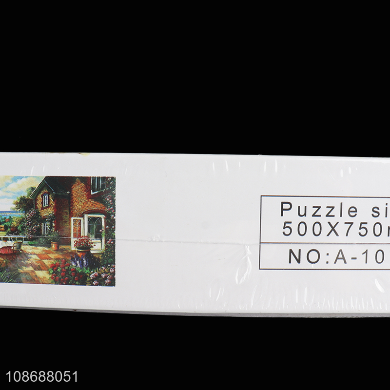 High quality 1000 pieces puzzle ocen view villa jigsaw puzzle