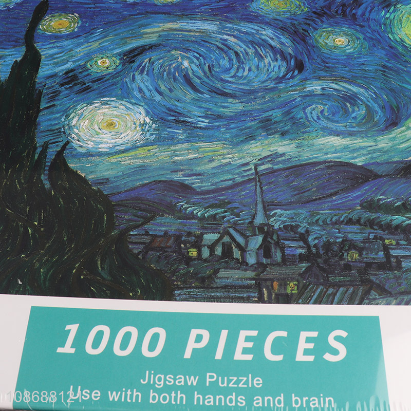 Good price 1000 pieces puzzle starry sky jigsaw puzzle for kids