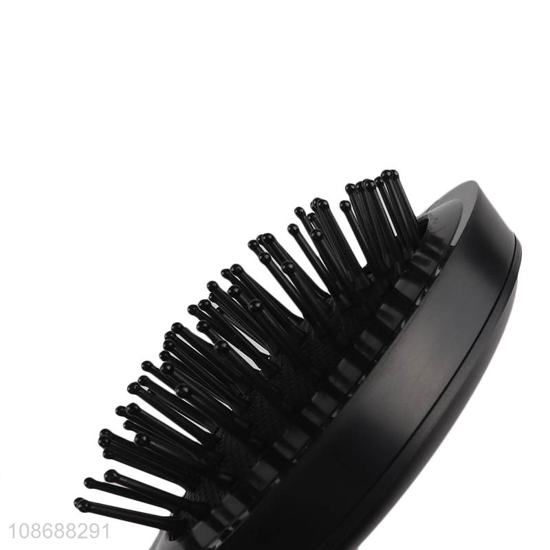 Popular products portable folding hair comb hair brush with hair rope