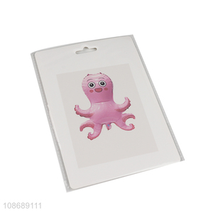 Top quality octopus shape decorative aluminum foil balloon for sale