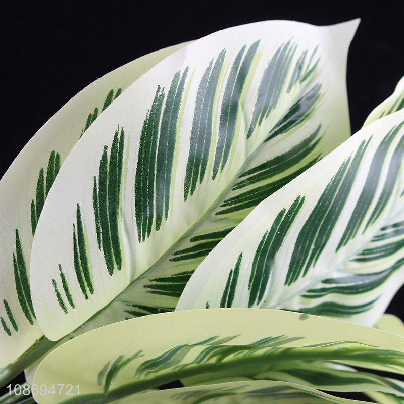 Wholesale from china plastic natural fake leaves artificial plants for garden decoration