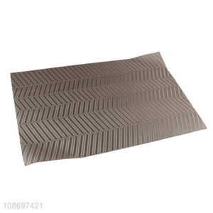 Good quality heat-resistant pvc rectangle place mat for sale