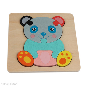 Latest design cartoon panda children learning educational toy puzzle toy