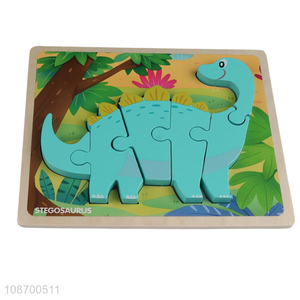Factory price cartoon dinosaur puzzle jigsaw toy educational games for kids