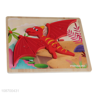 China supplier children cartoon dinosaur puzzle toy jigsaw toy for sale