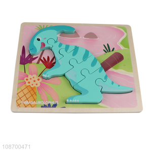 Low price cartoon dinosaur 3d puzzle games educational toy for children