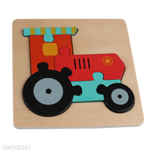 Good sale train shape kids puzzle toy jigsaw educational toy wholesale