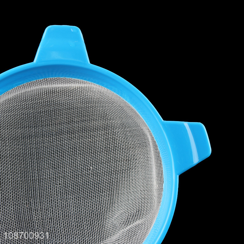 Factory supply fine mesh plastic strainer kitchen sieves for baking