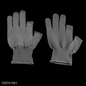 Factory supply two fingers exposed outdoor cycling gloves for sale