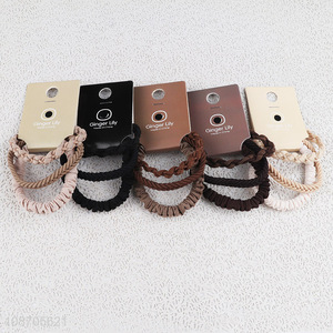 High quality no crease elastic hair bands pony tails hair ties