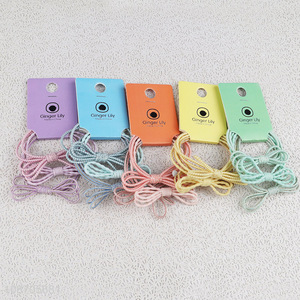Online wholesale candy colored elastic hair ties hair ropes hair bands