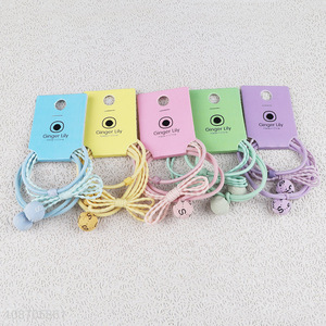 New arrival candy colored elastic hair rings hair ties for girls