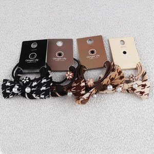 New arrival elastic hair bands hair ties hair rings with charms