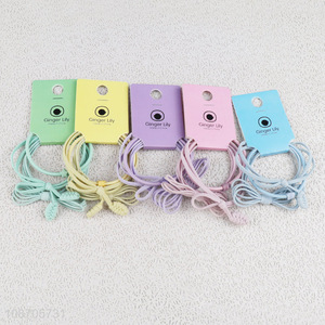 Most popular candy colored stretch hair ties women hair accessories