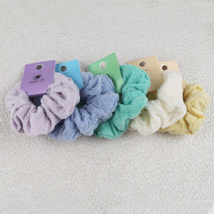Hot selling multicolor fashion hair scrunchies hair rope for girls