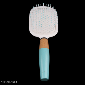 Good quality soft massage airbag comb paddle hairbrush with mirror