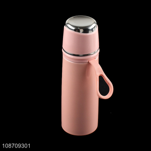Good quality 600ml stainless steel vacuum insulated water bottle with handle