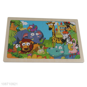 Factory price cartoon animal jigsaw preschool story puzzle game for kids