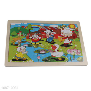 Most popular wooden puzzle jigsaw toys educational games for children