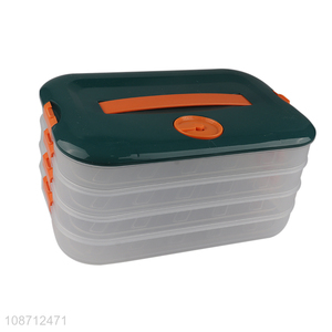 Yiwu market multi-layer dumpling storage box freezer box for sale