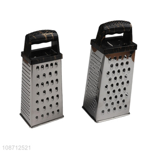 Yiwu market handheld stainless steel 4sides vegetable grater for kitchen