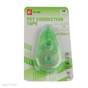 New product 15m ergonomic design white out correction tape for kids