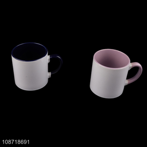 Hot selling porcelain sublimation mug ceramic coffee cup with handle