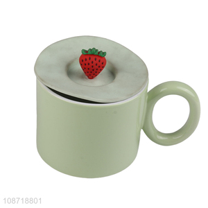 New product novelty sublimation blank ceramic coffee mug with lid