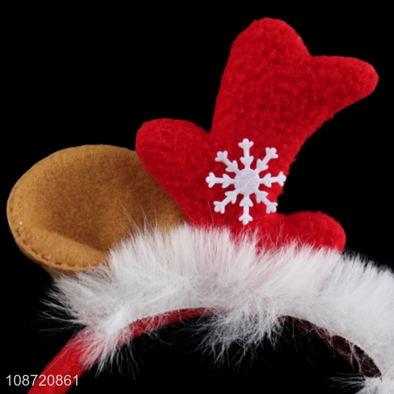 New product Christmas reindeer antler headband hair hoop for kids adults