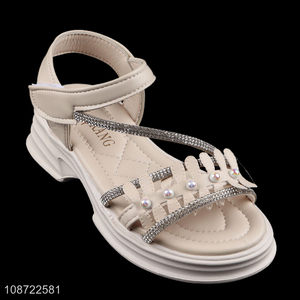 Yiwu market soft bottom beach <em>shoes</em> girls kids casual sandal for summer