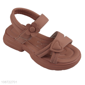 Low price soft sole girls children casual sandal beach <em>shoes</em> for sale